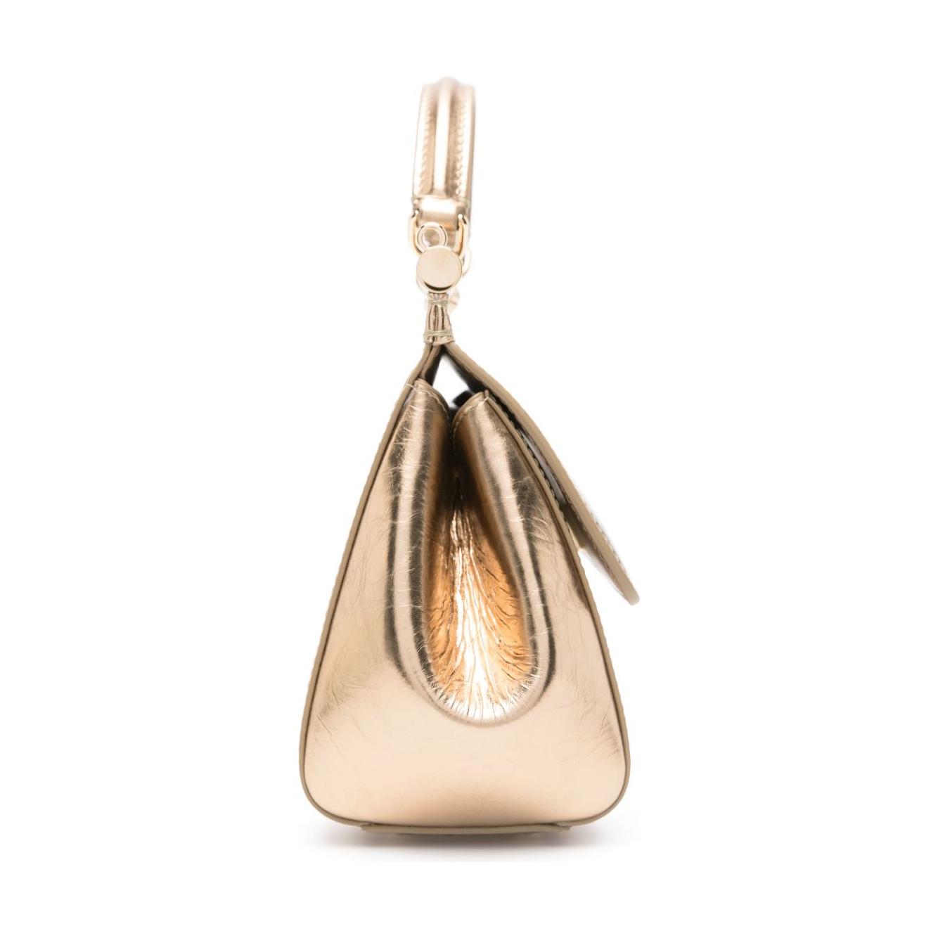 Dolce & Gabbana Sicily metallic leather tote bag Handbag Dolce & Gabbana Wheat