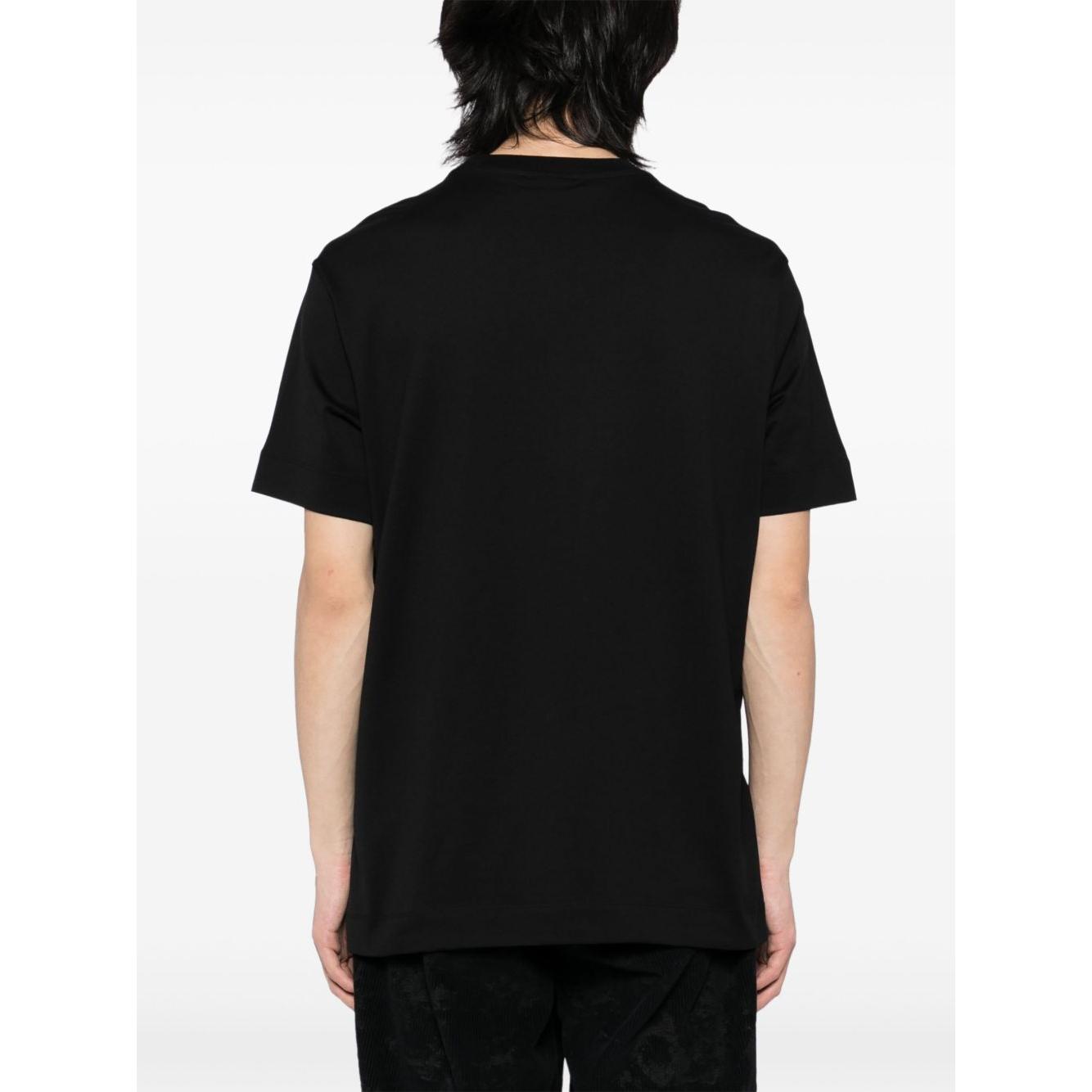 Emporio Armani Jersey T-shirt with rubberised logo Topwear Emporio Armani White Smoke