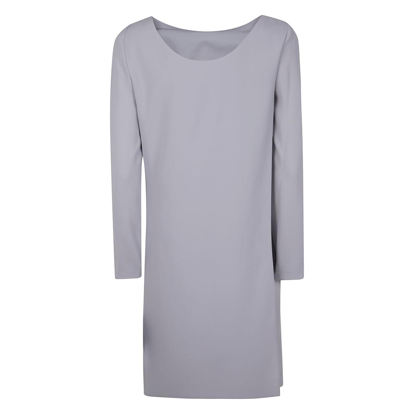 Emporio Armani panel-detail cady-texture mini dress Dresses Emporio Armani Dark Gray