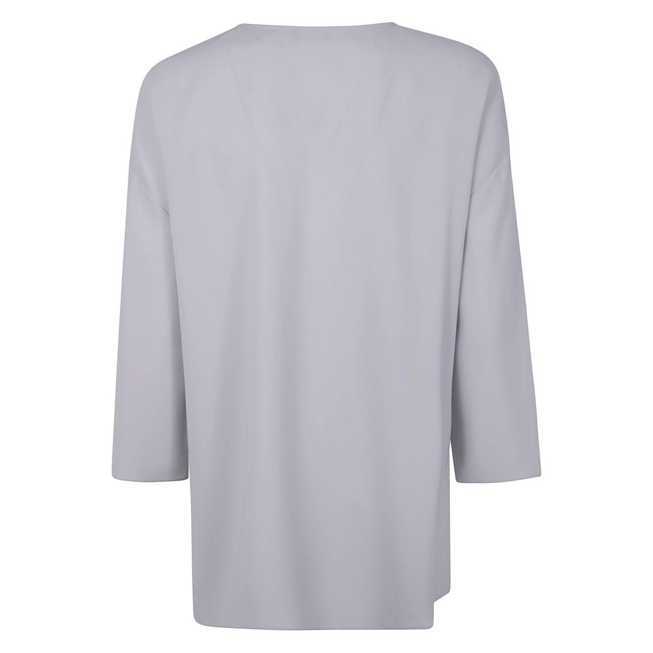 Emporio Armani side-slit blouse Topwear Emporio Armani Gray
