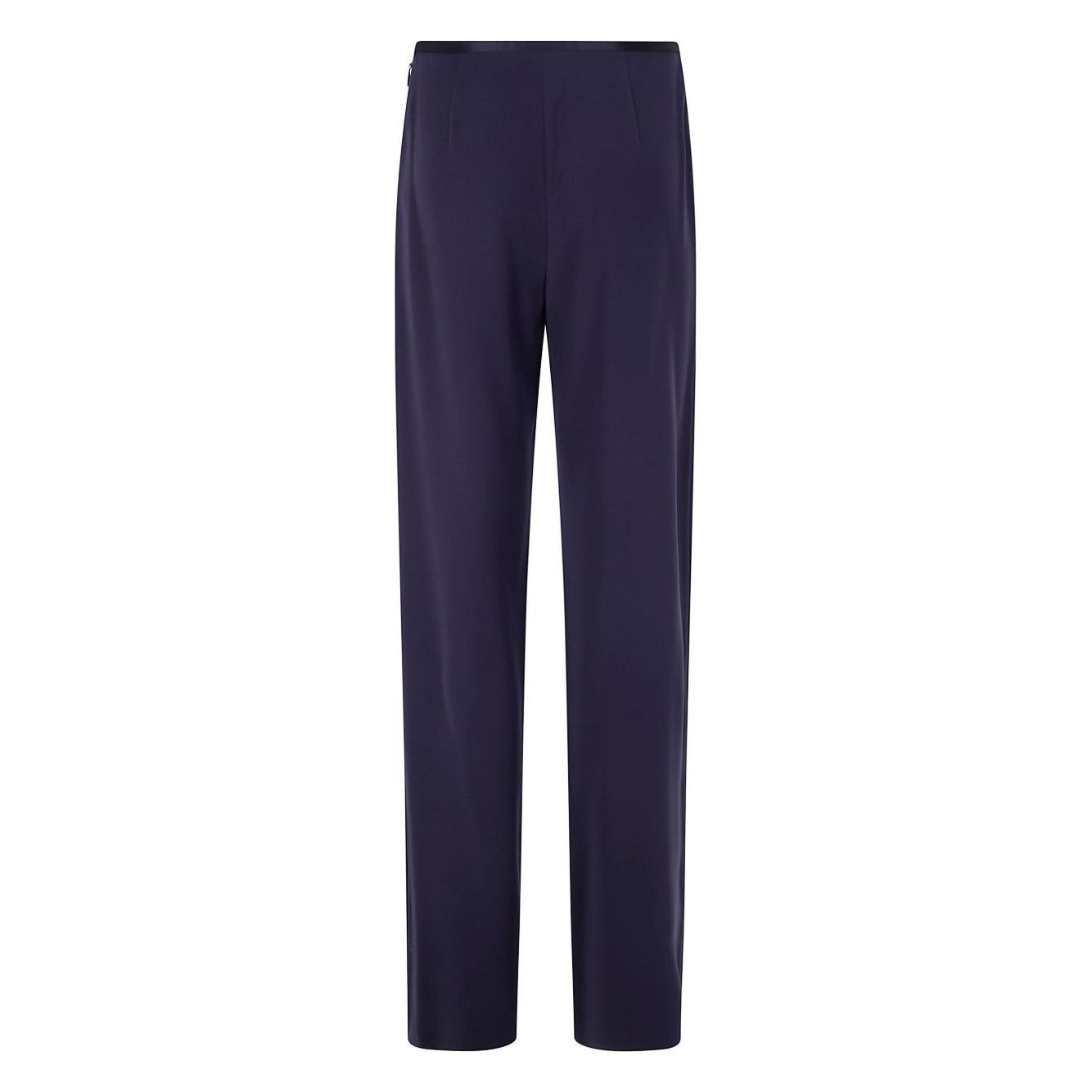 Emporio Armani satin-trim trousers Trousers Emporio Armani Dark Slate Gray