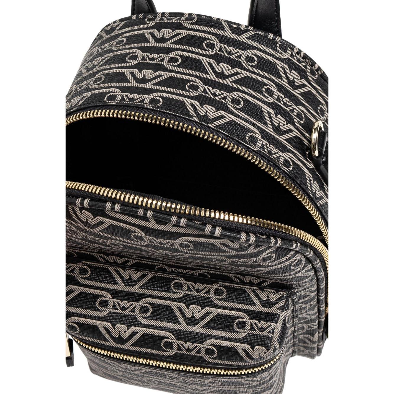 Emporio Armani jacquard-print Backpack Backpacks Emporio Armani Black