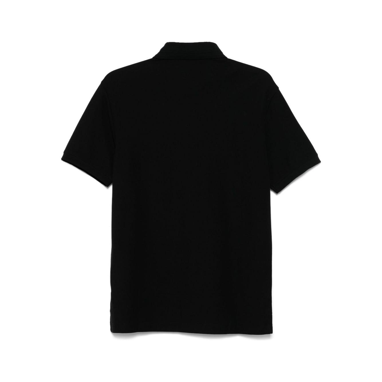 Emporio Armani Jersey polo with logo collar Topwear Emporio Armani Black