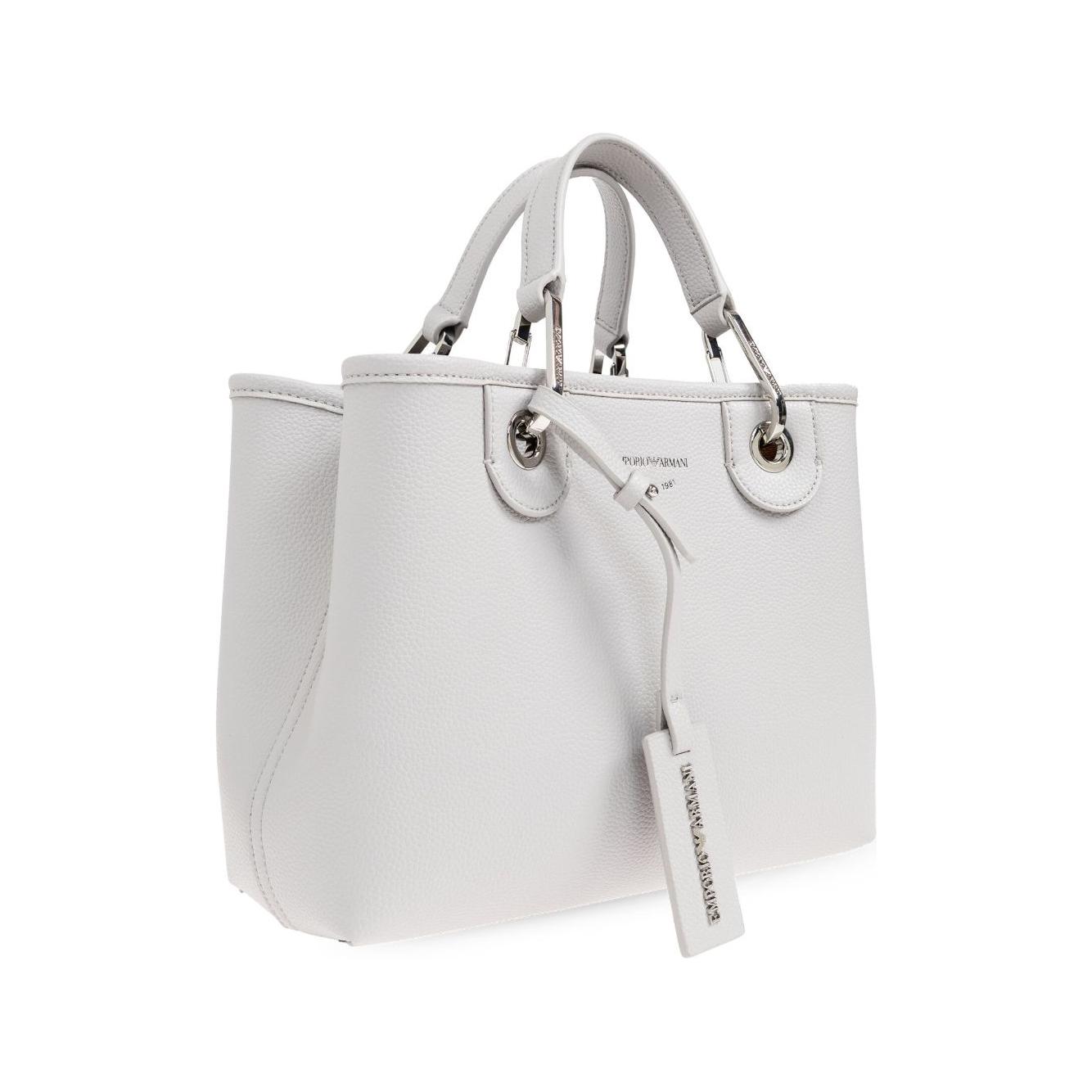 Emporio Armani MyEA small tote bag with deer print Shopper Emporio Armani Light Gray