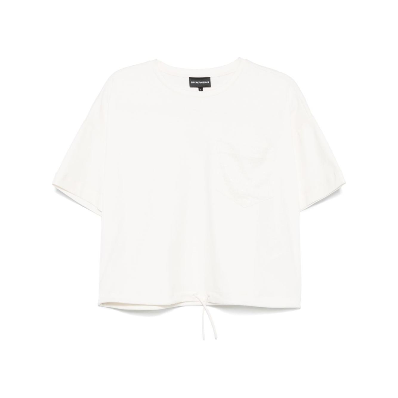 Emporio Armani T-shirt with logo Topwear Emporio Armani White Smoke