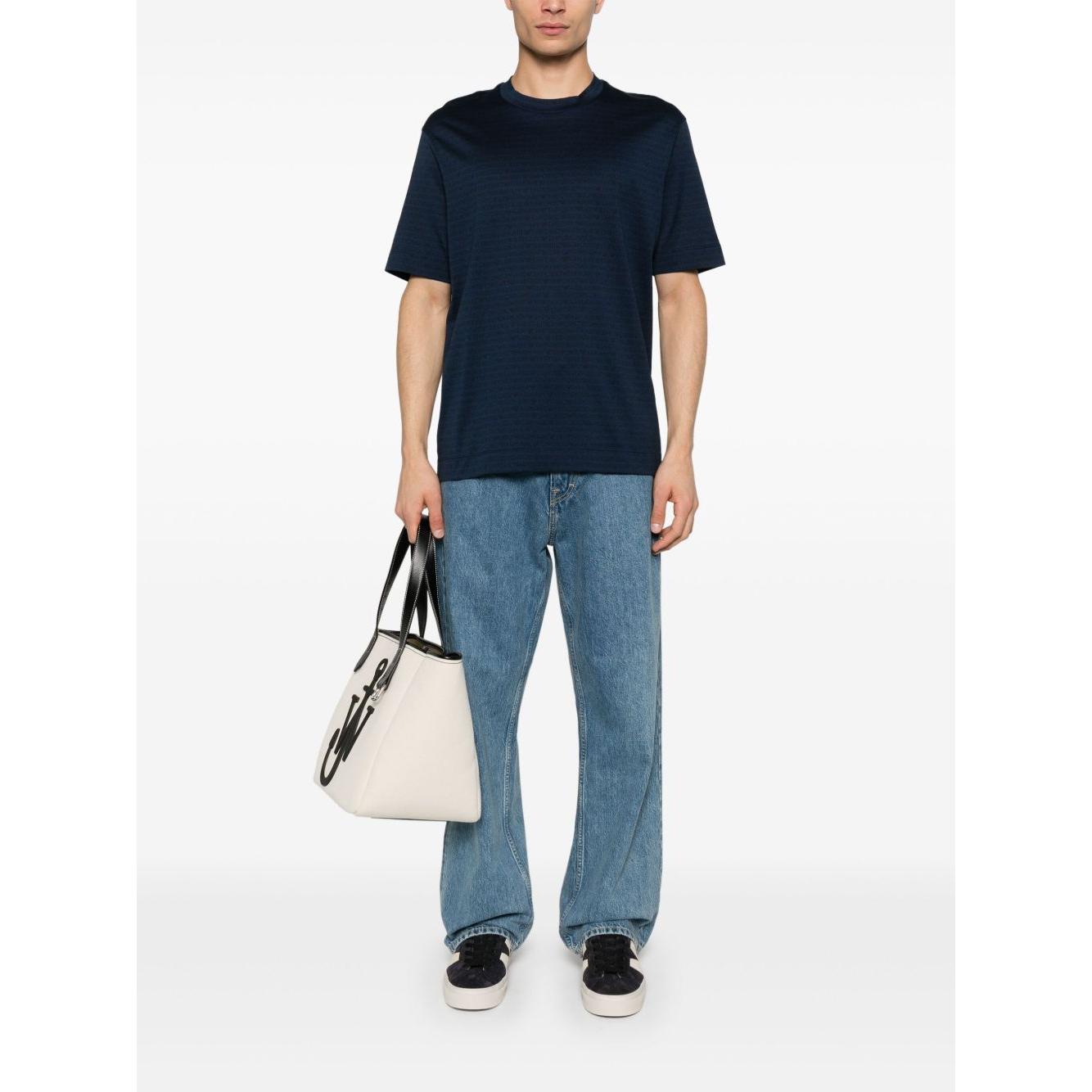 Emporio Armani T-shirt with Logo Topwear Emporio Armani Dark Slate Gray