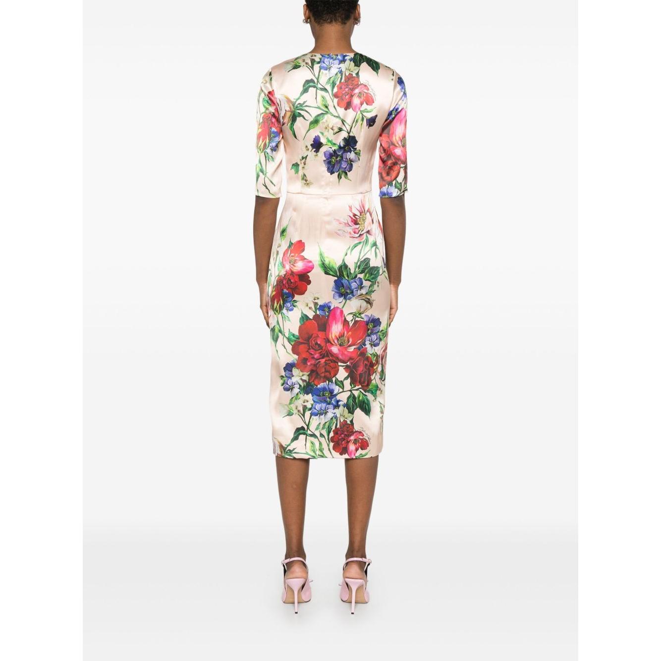 Dolce & Gabbana Dresses Powder Dresses Dolce & Gabbana White Smoke