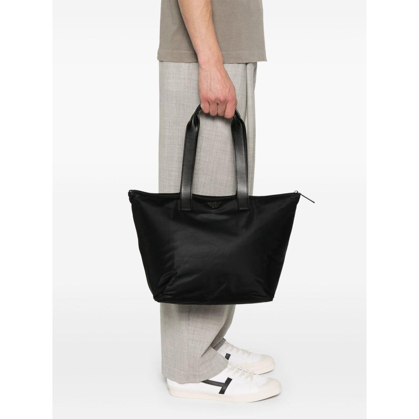 Emporio Armani large ASV tote bag Shopper Emporio Armani White Smoke