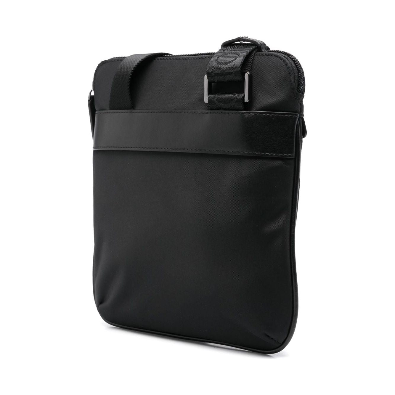 Emporio Armani ASV recycled-nylon flat shoulder bag Shoulder Emporio Armani Dark Slate Gray