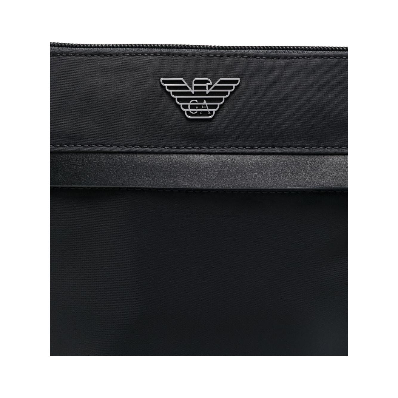 Emporio Armani ASV recycled-nylon flat shoulder bag Shoulder Emporio Armani Black