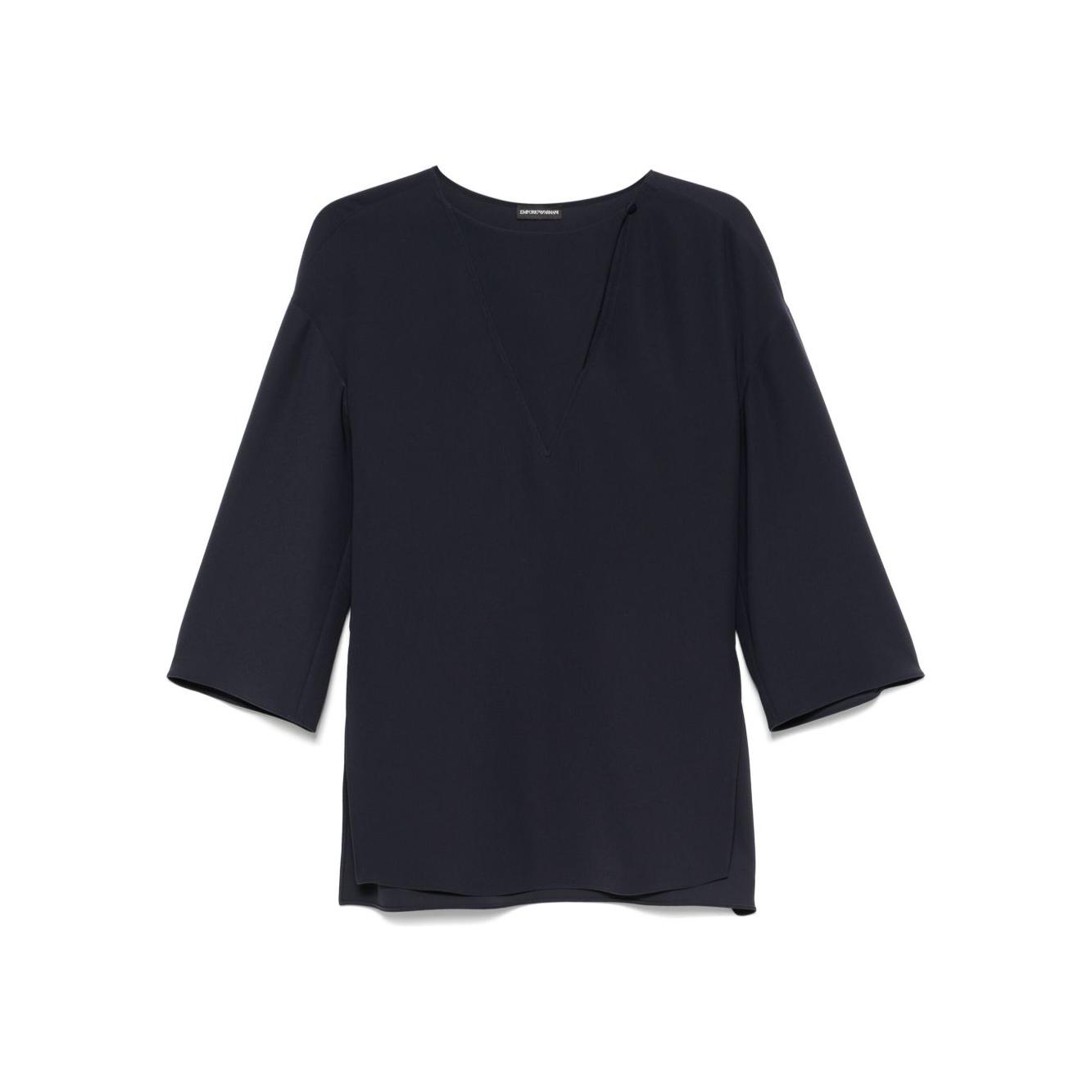 Emporio Armani cady blouse Topwear Emporio Armani Dark Slate Gray