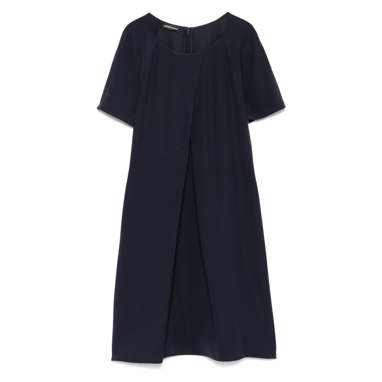 Emporio Armani Short crew neck dress Dresses Emporio Armani Dark Slate Gray