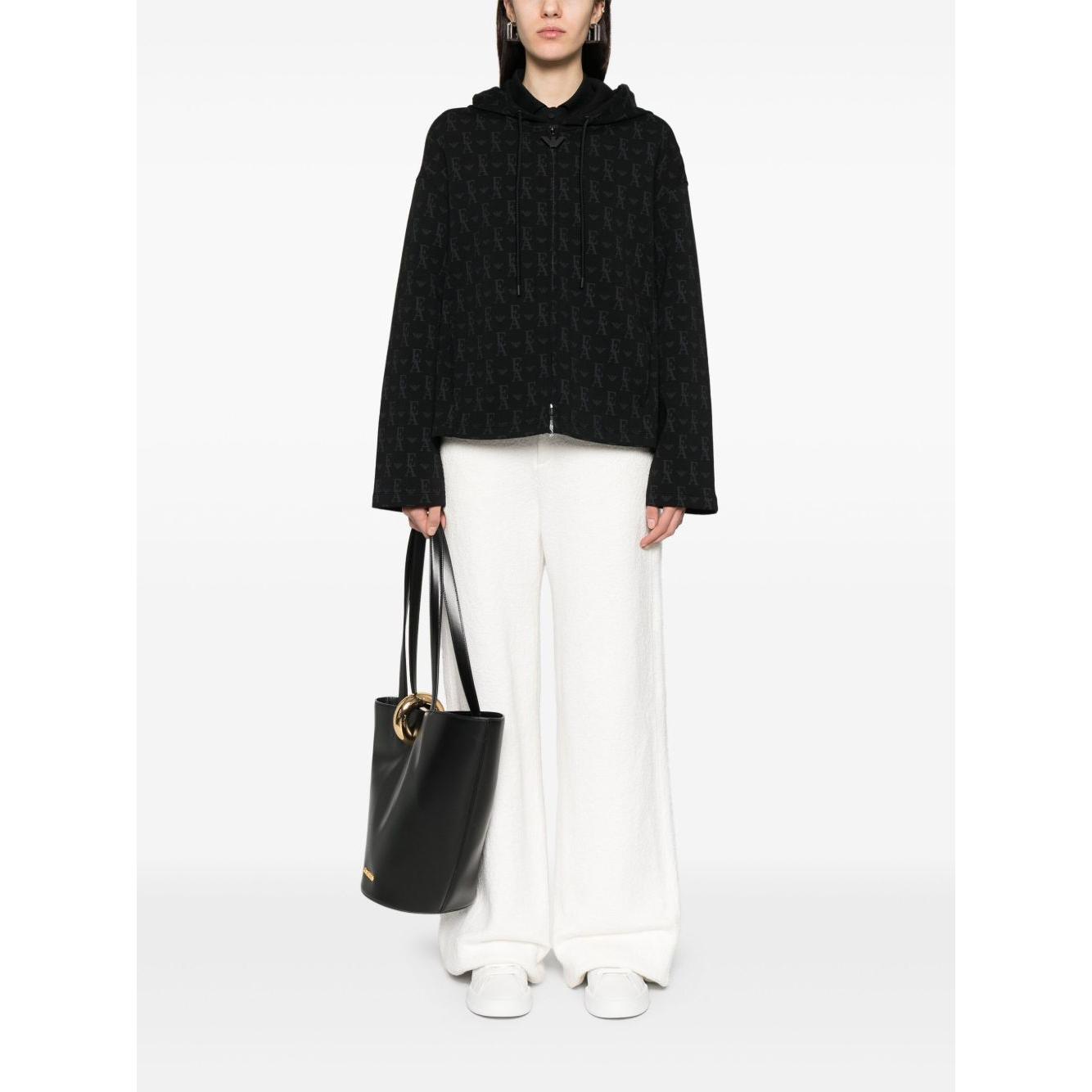 Emporio Armani logo-print hoodie Topwear Emporio Armani Black