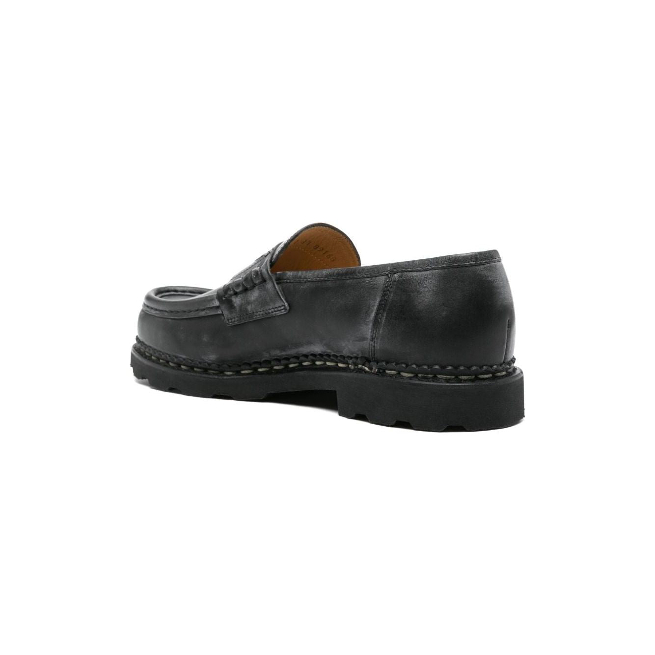 Paraboot Flat shoes Black Moccasins Paraboot Dark Slate Gray