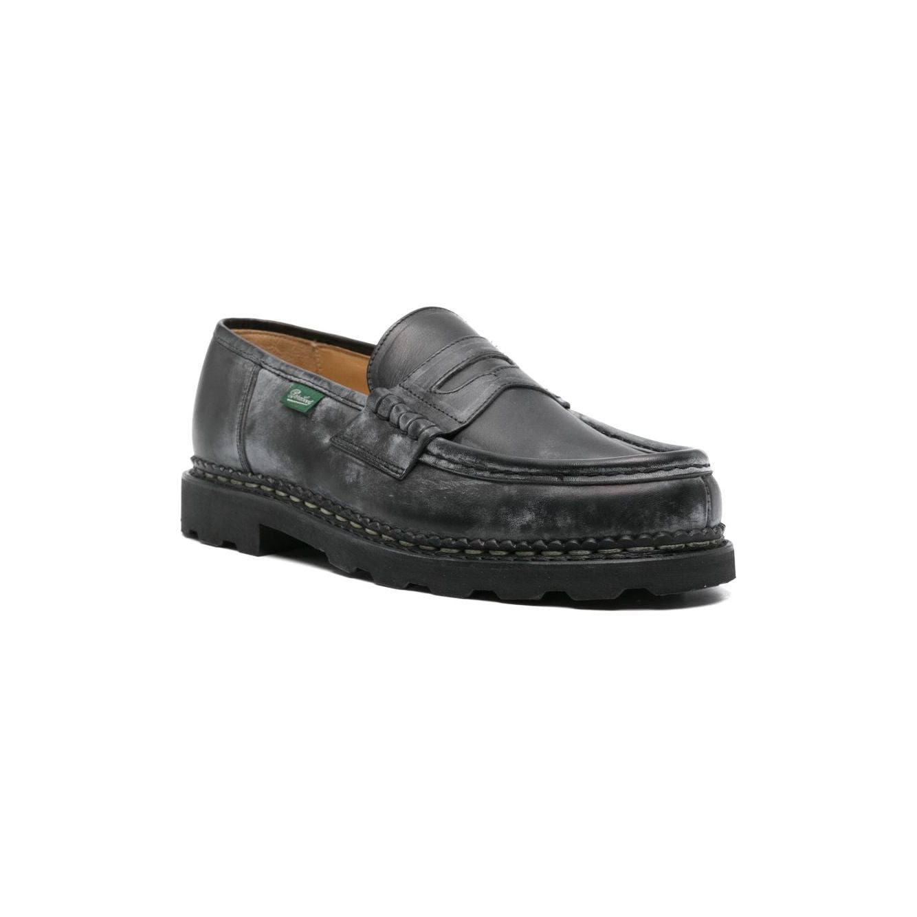Paraboot Flat shoes Black Moccasins Paraboot Dark Slate Gray
