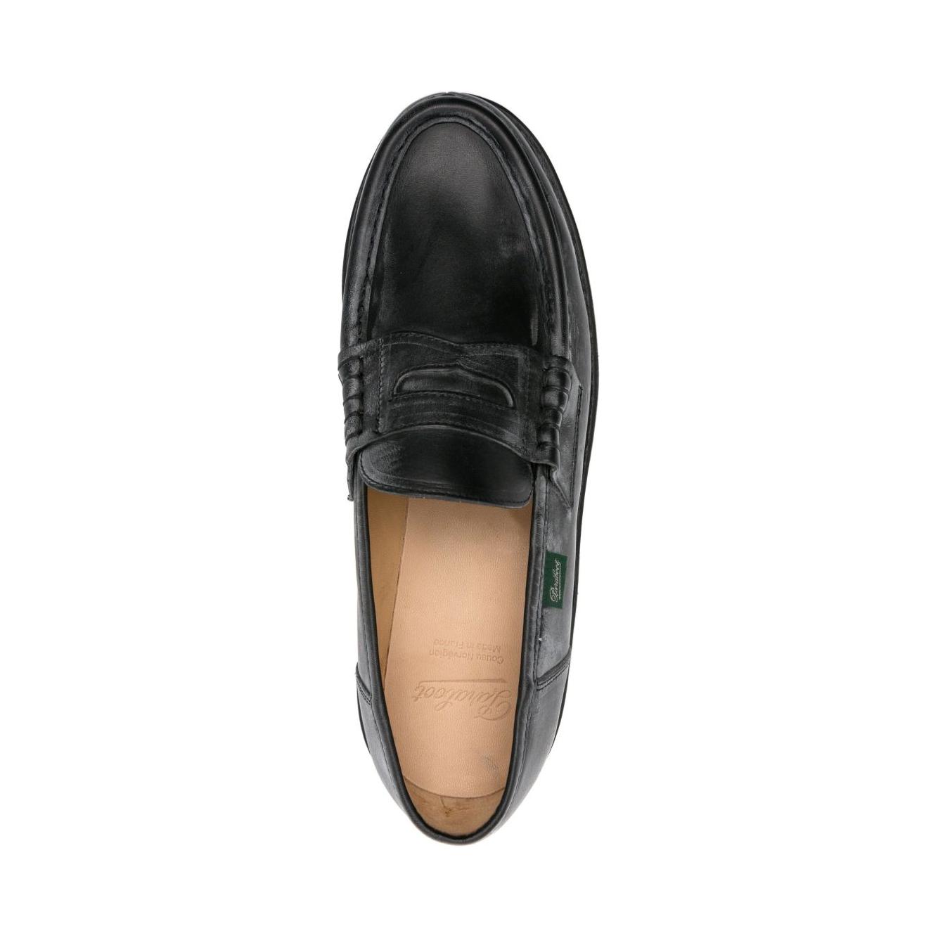 Paraboot Flat shoes Black Moccasins Paraboot Dark Slate Gray