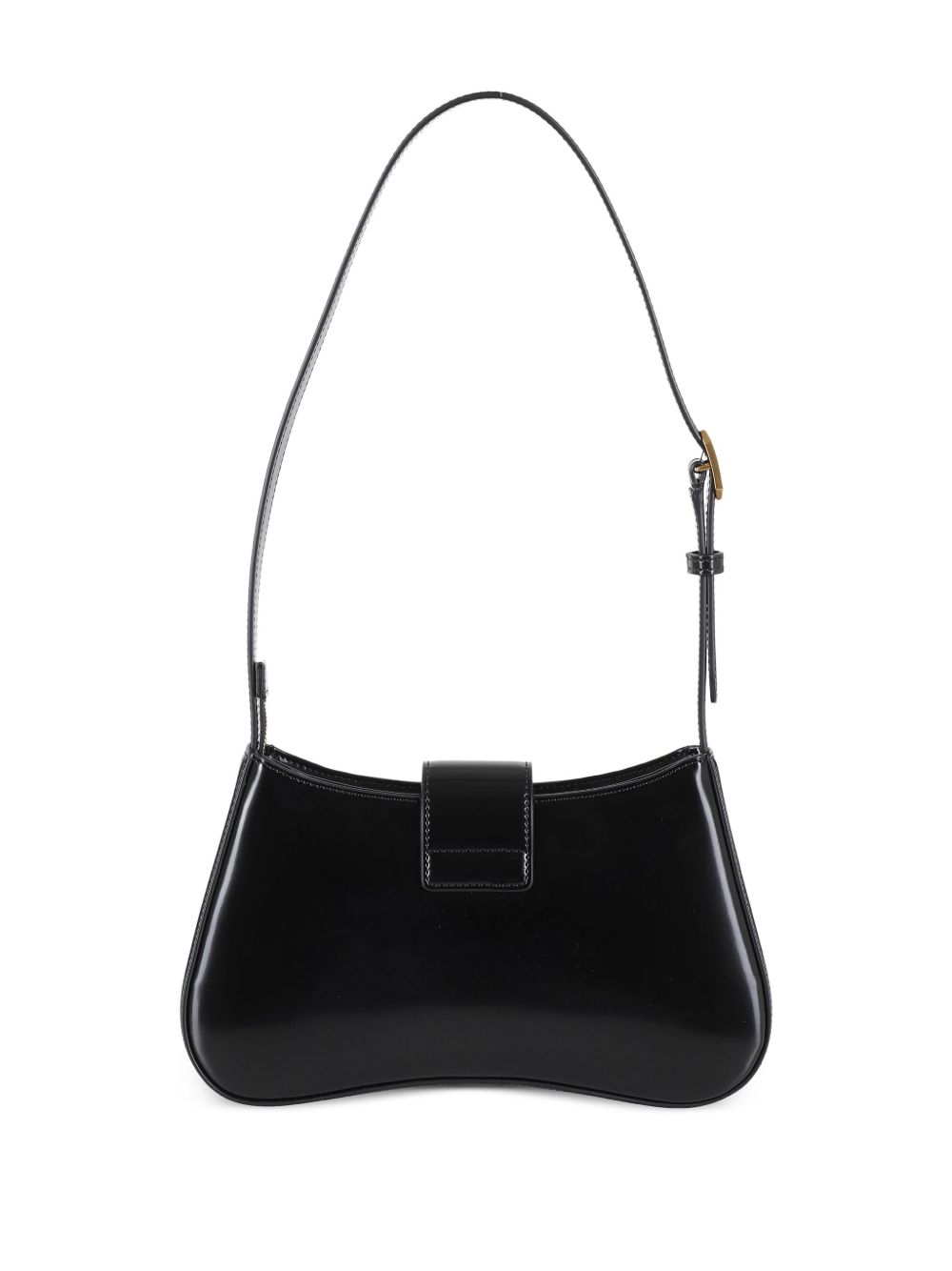 Emporio Armani Hobo shoulder bag with logo buckle Shoulder Emporio Armani Black