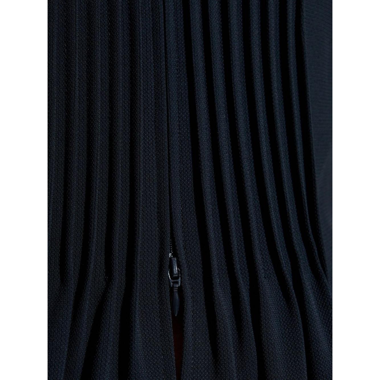 Emporio Armani Jacket in fluid woven fabric with pleats Jackets Emporio Armani Black