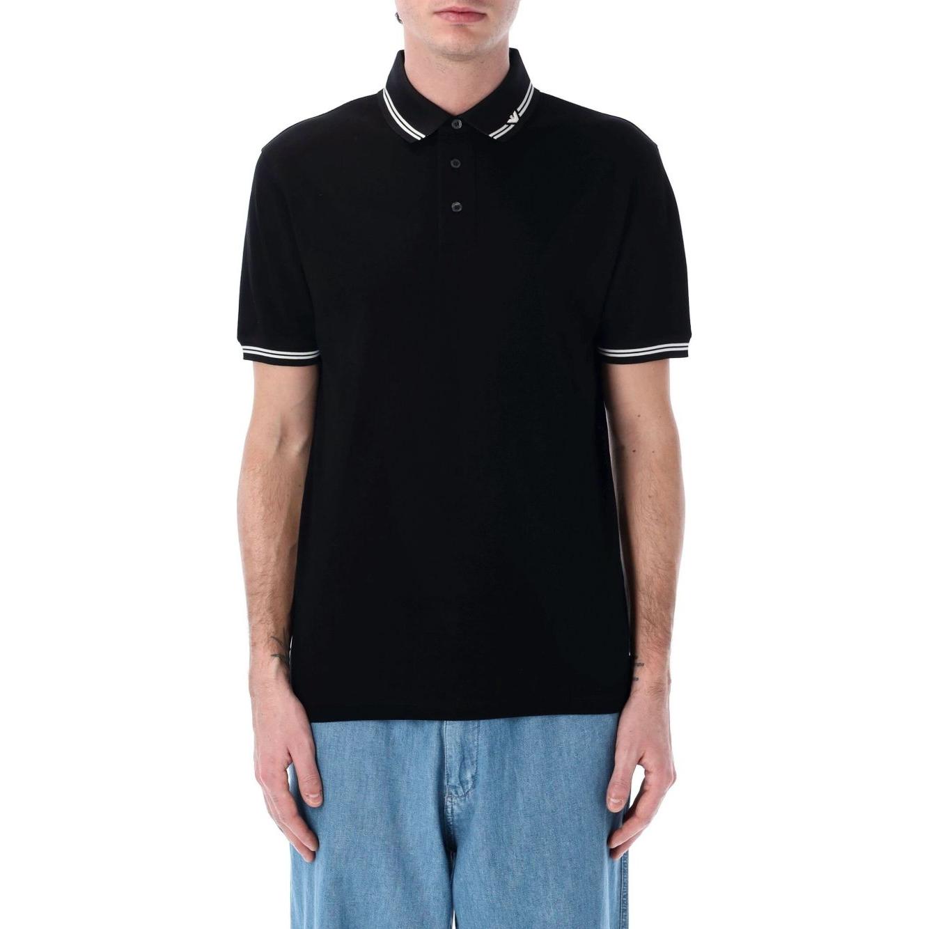 Emporio Armani Jersey polo with logo Topwear Emporio Armani Rosy Brown