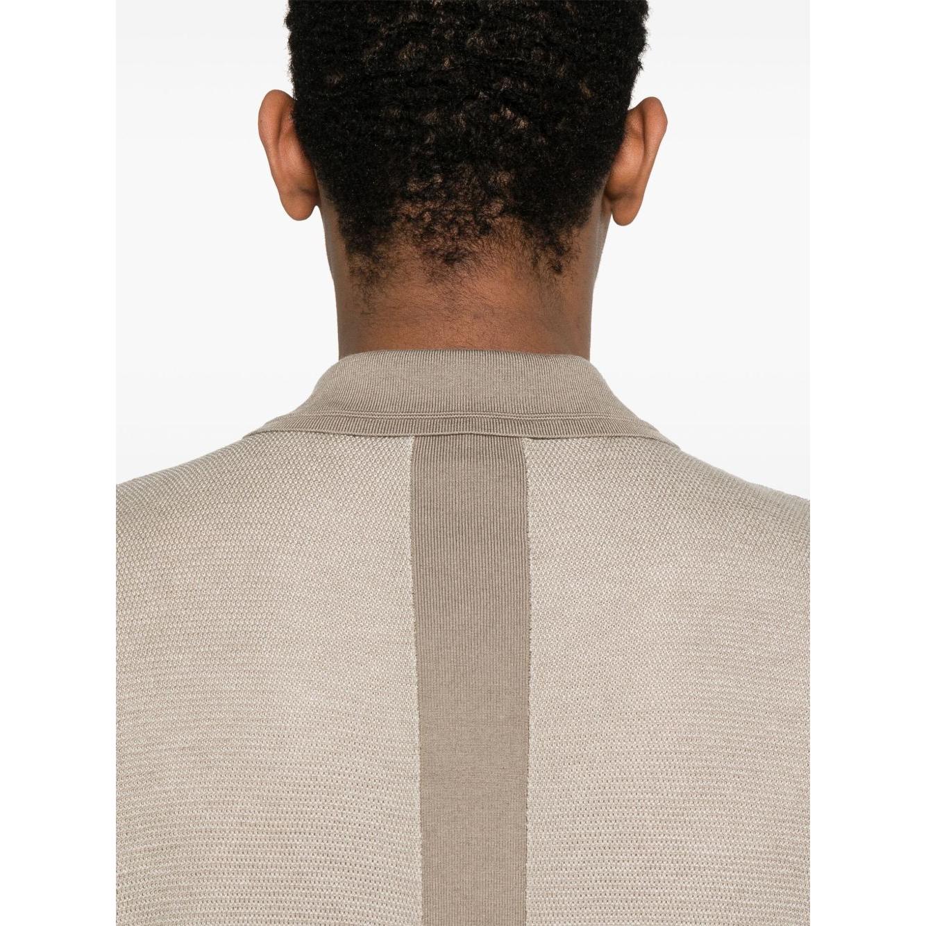 Emporio Armani knitted polo shirt Topwear Emporio Armani Light Gray