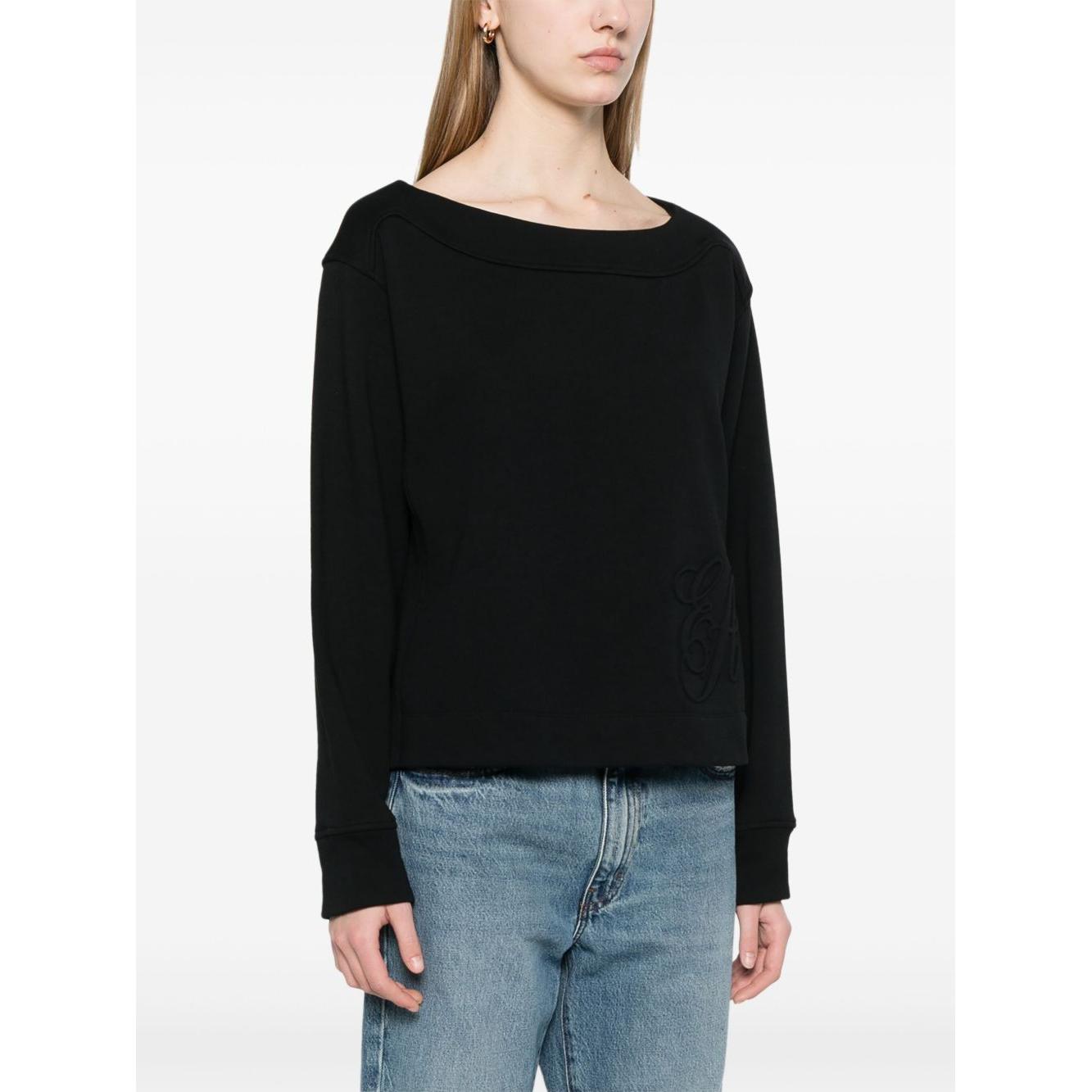 Emporio Armani logo embossed sweatshirt Topwear Emporio Armani Lavender