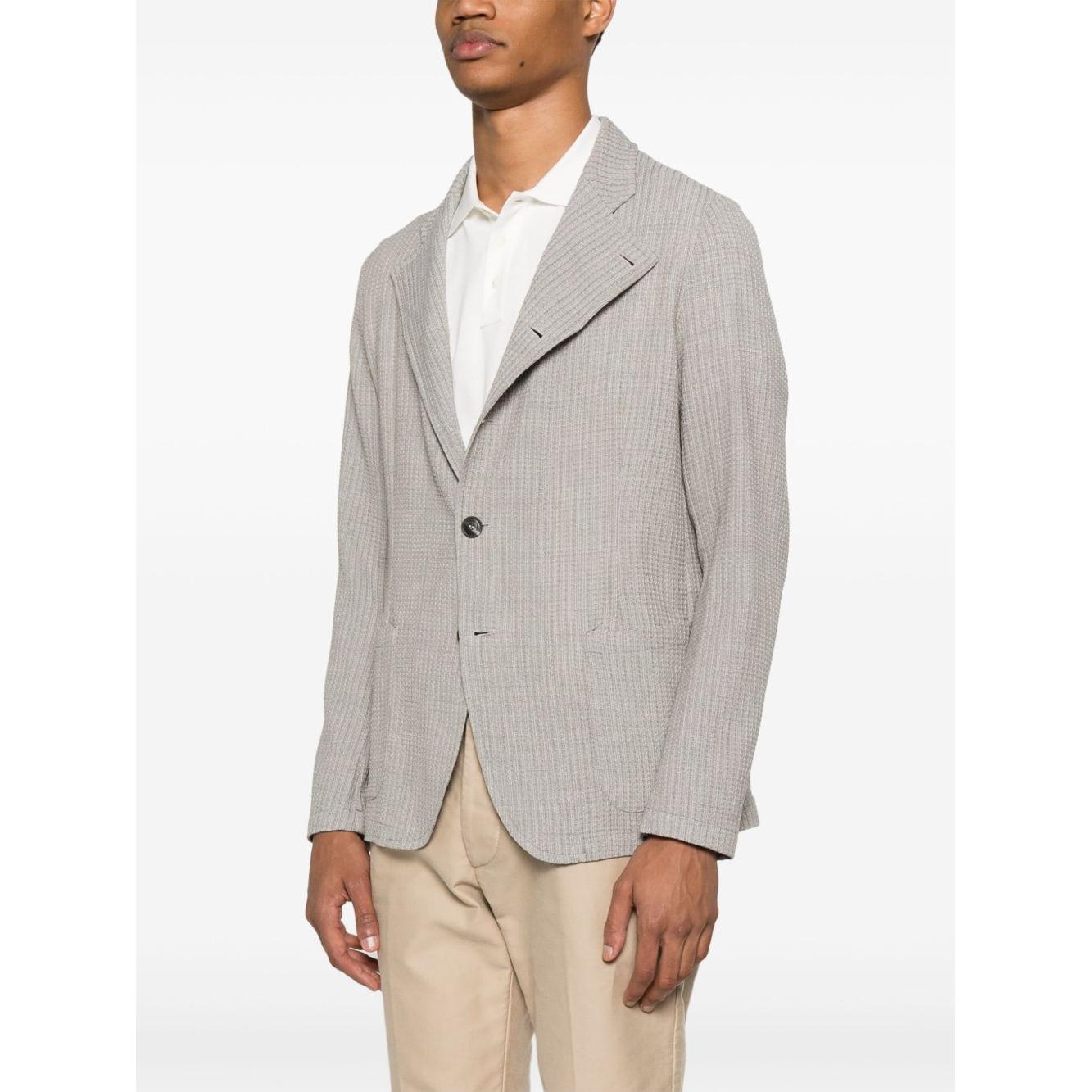Emporio Armani Jacket with high collar Jackets Emporio Armani Antique White