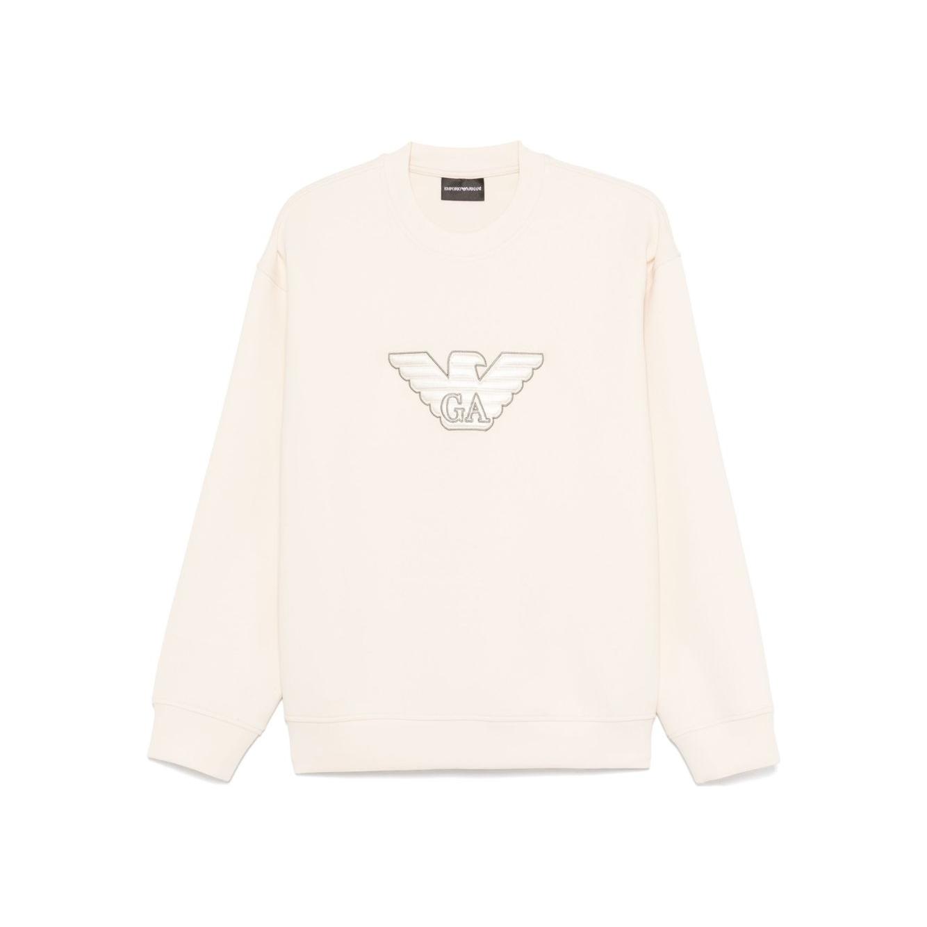 Emporio Armani sweatshirt with logo Topwear Emporio Armani Seashell