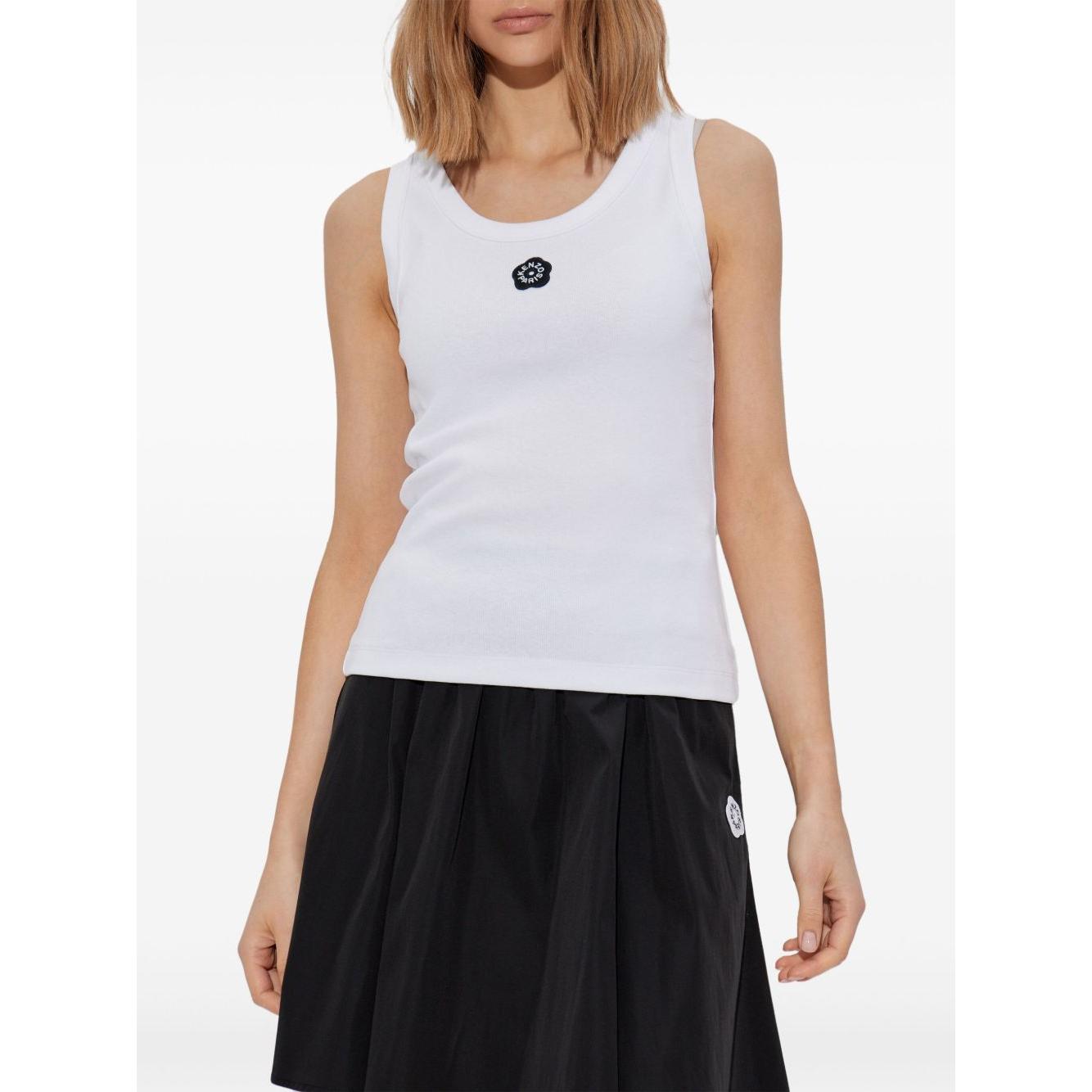 Kenzo Top White Topwear Kenzo Black