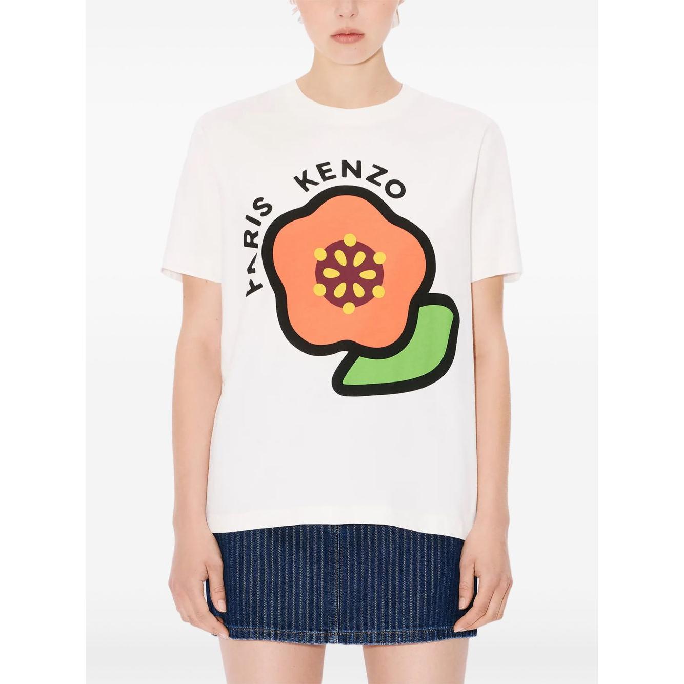 Kenzo T-shirts and Polos White Topwear Kenzo Misty Rose