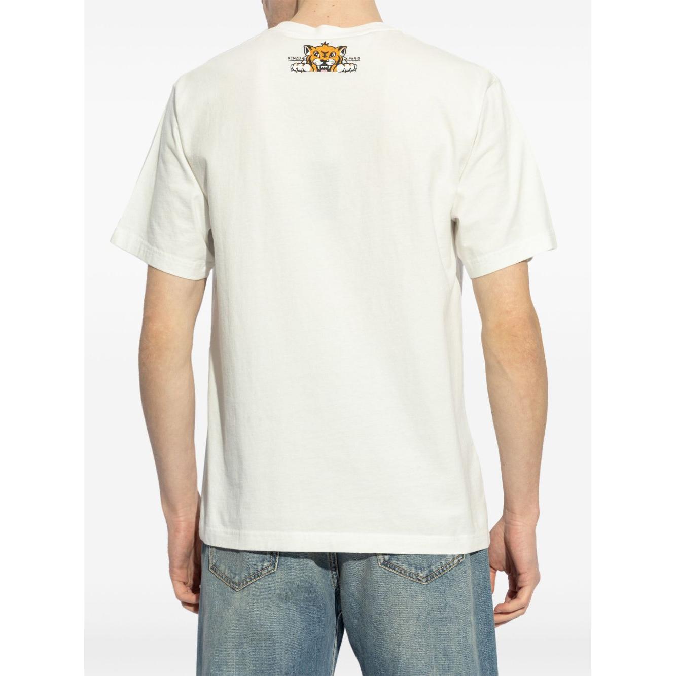 Kenzo T-shirts and Polos White Topwear Kenzo Beige