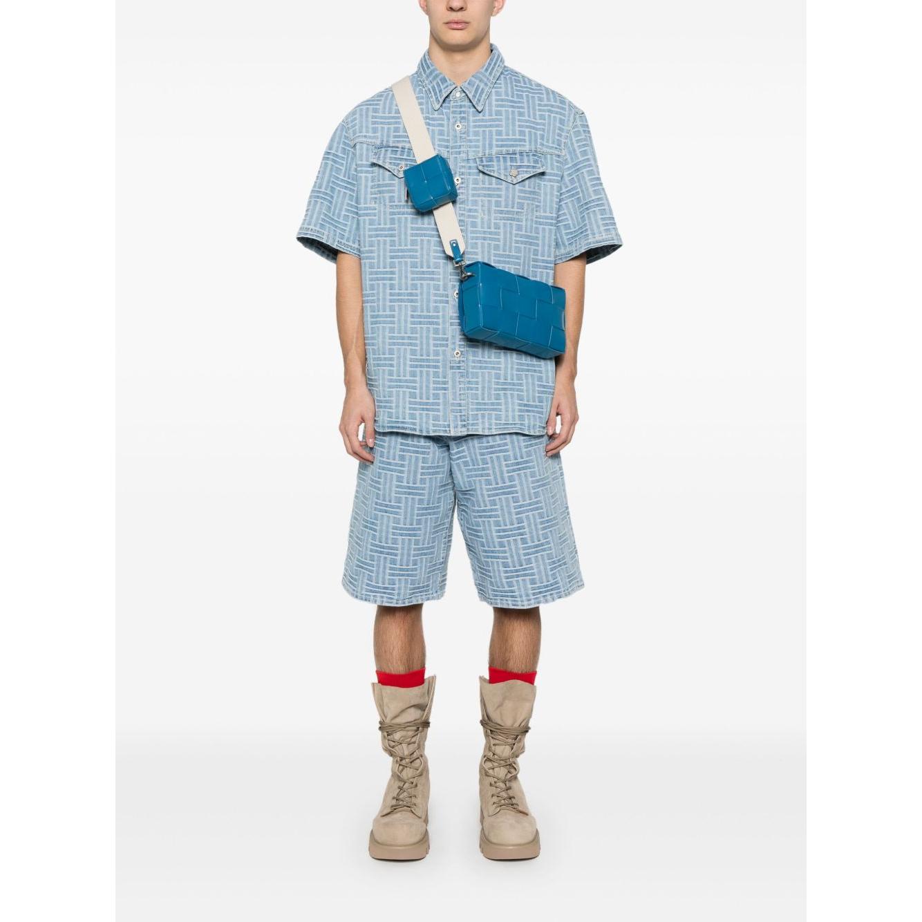 Kenzo Shorts Clear Blue Short trousers Kenzo White Smoke