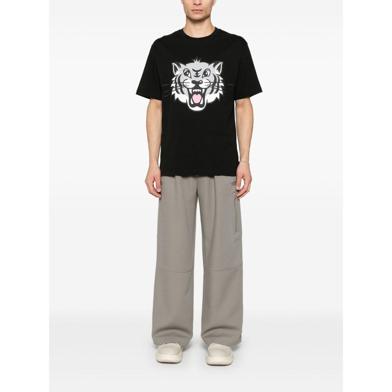 Kenzo T-shirts and Polos Black Topwear Kenzo White Smoke