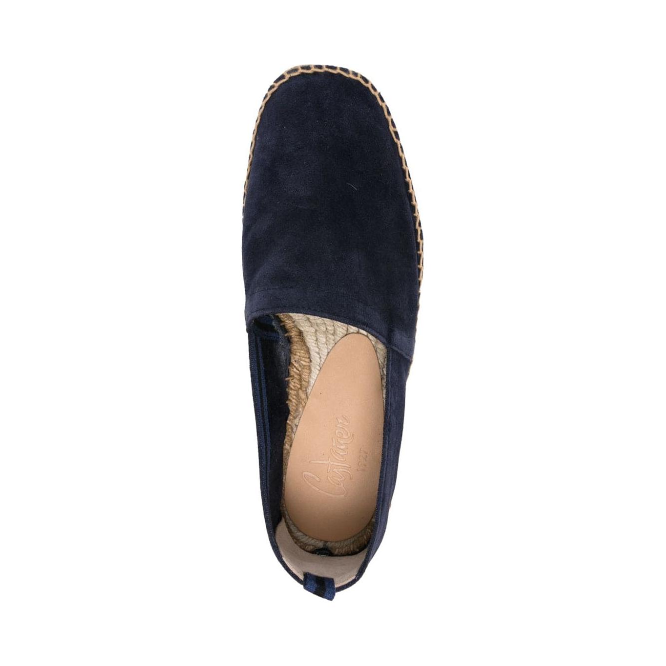 Castaner Suede Men Flat shoes Blue Espadrilles Castaner Tan