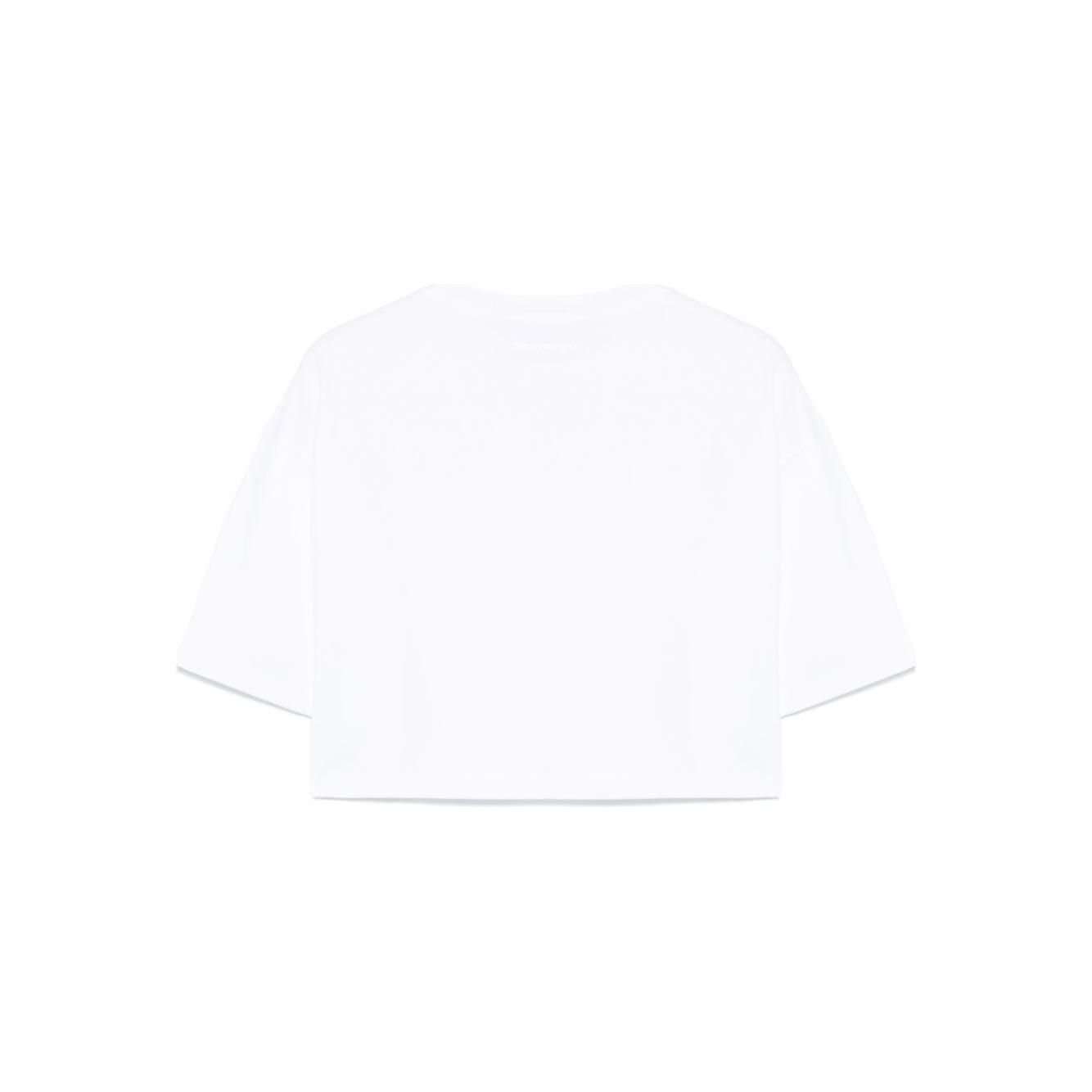 Emporio Armani crewneck crop top Topwear Emporio Armani Snow