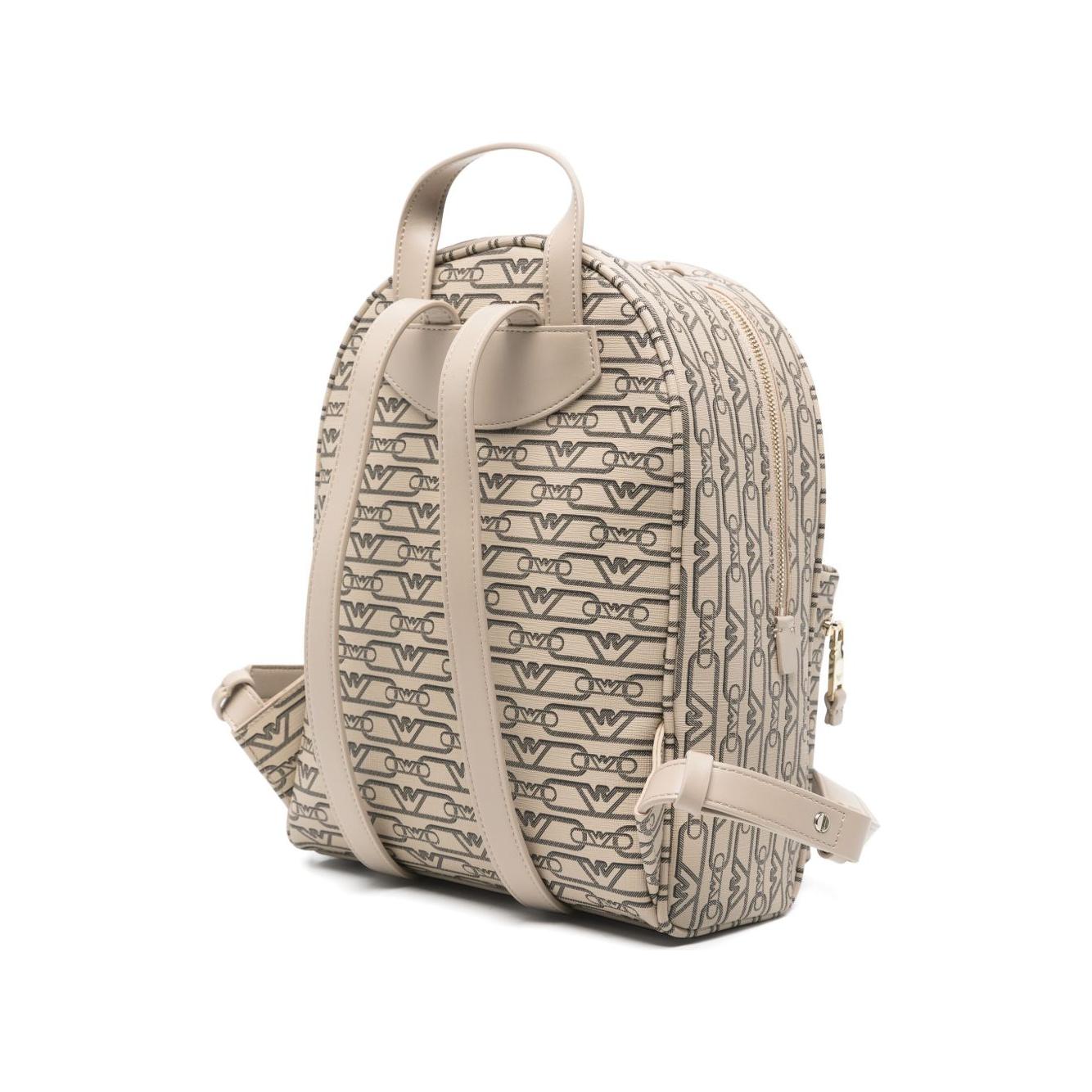 Emporio Armani Mini backpack with monogram print Backpacks Emporio Armani Dark Gray