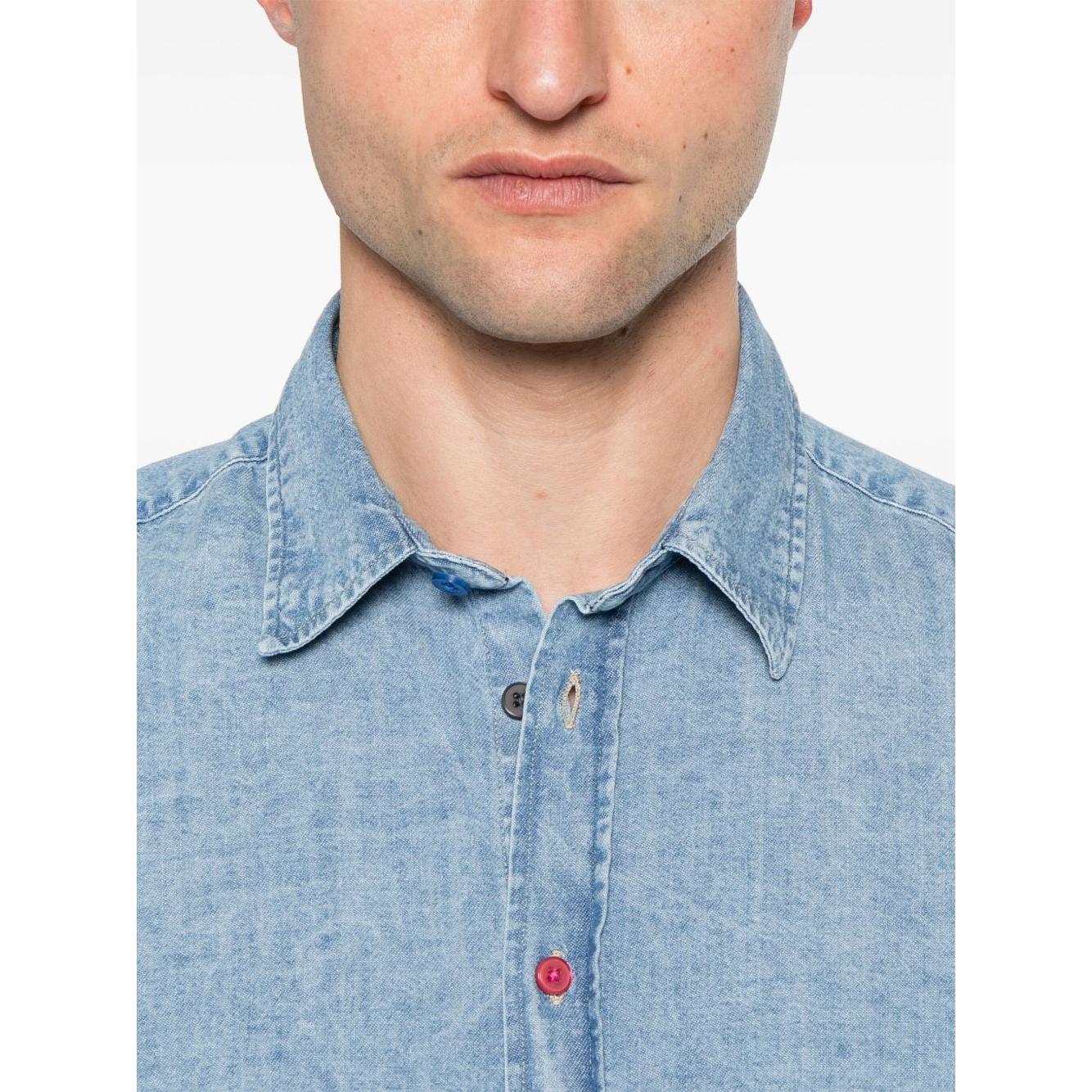 PS By Paul Smith Shirts Clear Blue Shirts PS By Paul Smith Gray