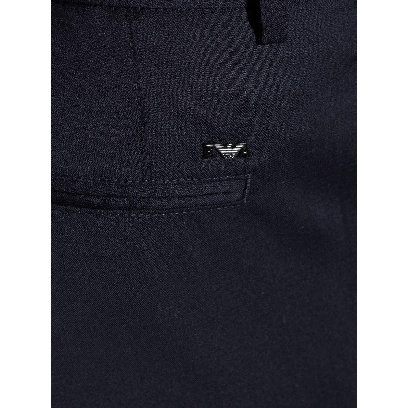 Emporio Armani Trousers Blue Trousers Emporio Armani Black