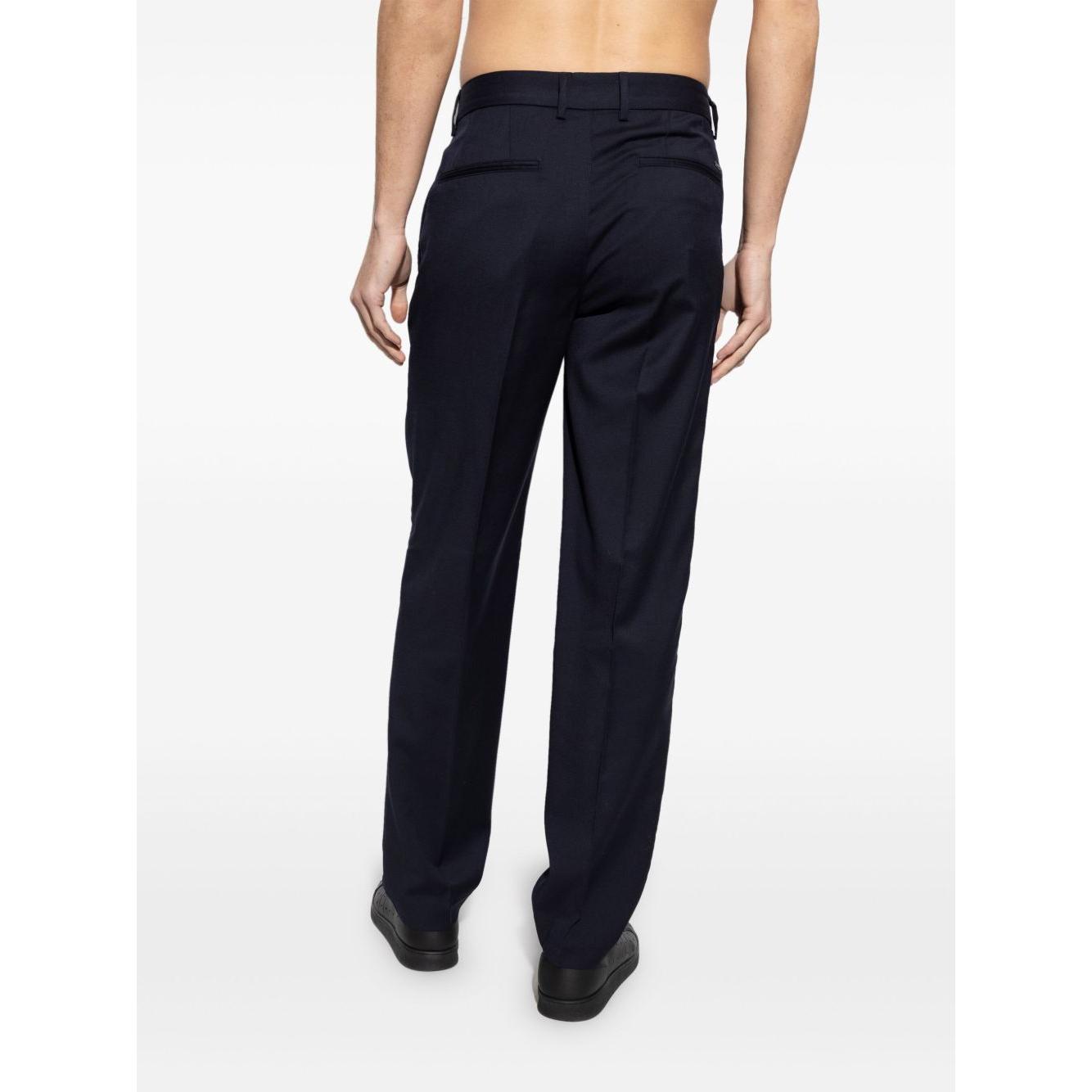 Emporio Armani Trousers Blue Trousers Emporio Armani White Smoke