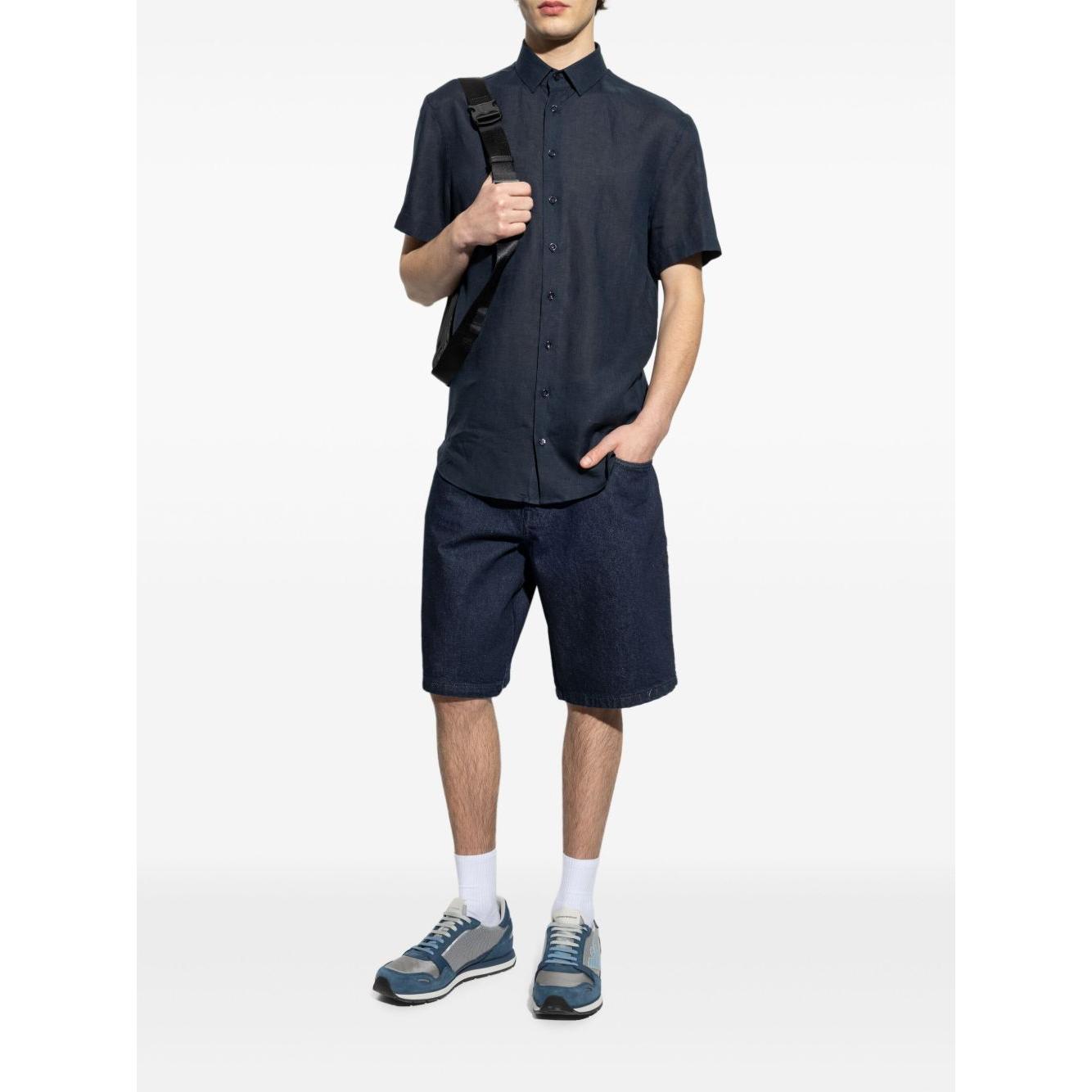 Emporio Armani Shorts Blue Short trousers Emporio Armani Dark Slate Gray