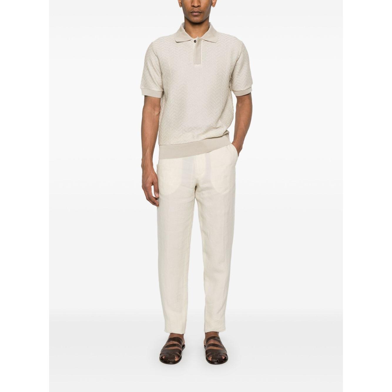 EMPORIO ARMANI CAPSULE T-shirts and Polos Beige Topwear Emporio Armani White Smoke