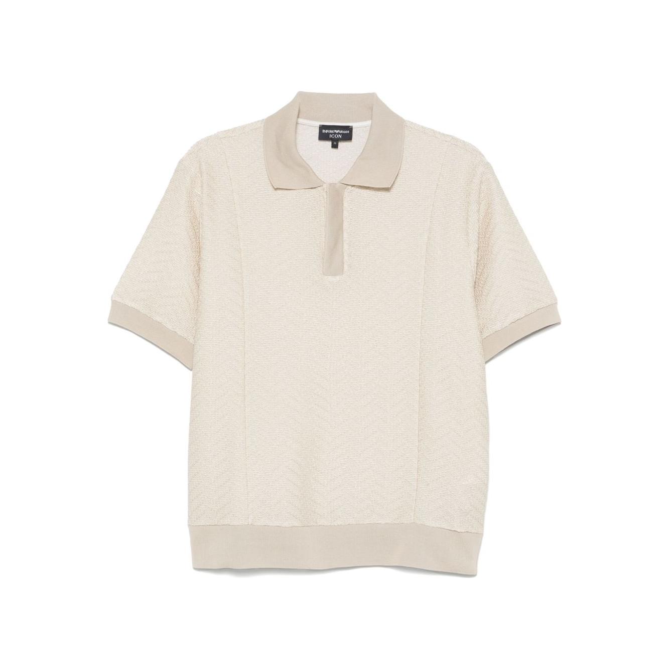 EMPORIO ARMANI CAPSULE T-shirts and Polos Beige Topwear Emporio Armani Light Gray