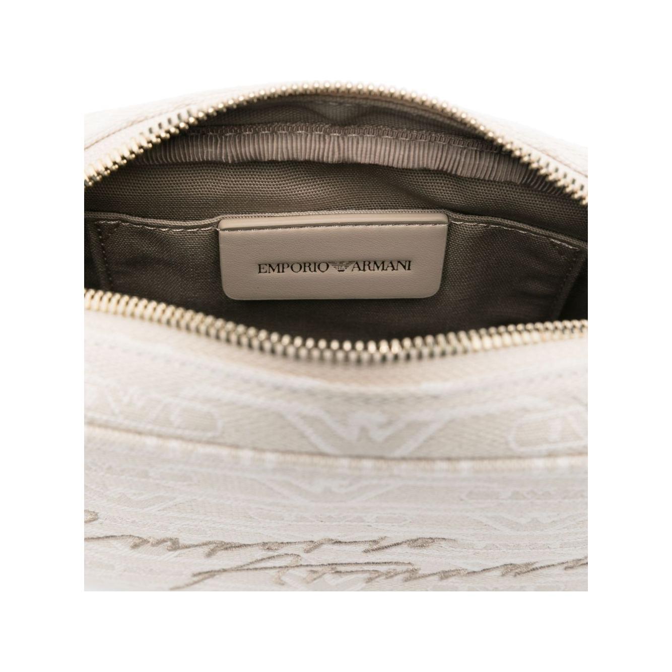 Emporio Armani Mini bag with monogram Clutches Emporio Armani Dark Slate Gray