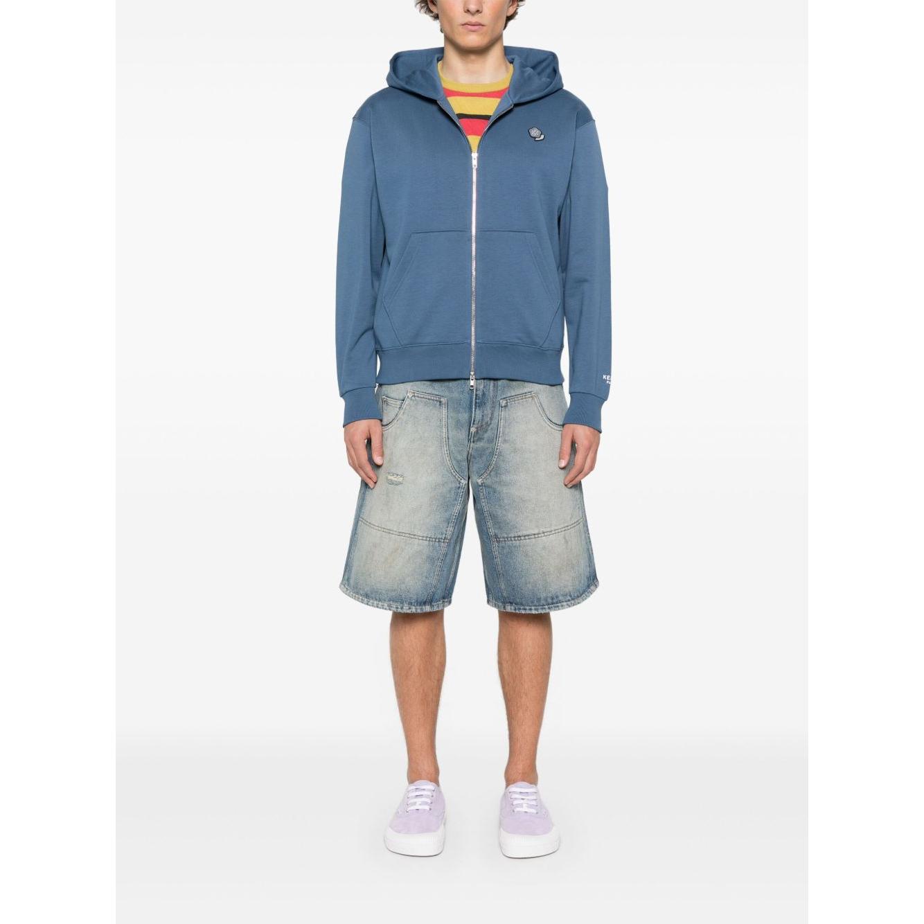 Kenzo Sweaters Blue Topwear Kenzo White Smoke
