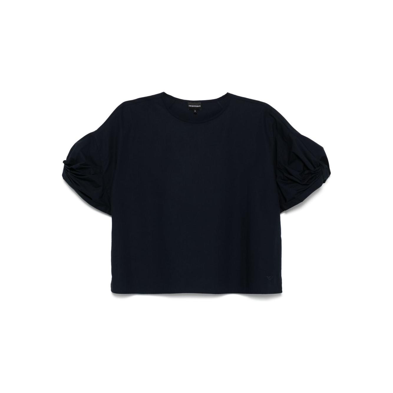 Emporio Armani Top Blue Topwear Emporio Armani Black