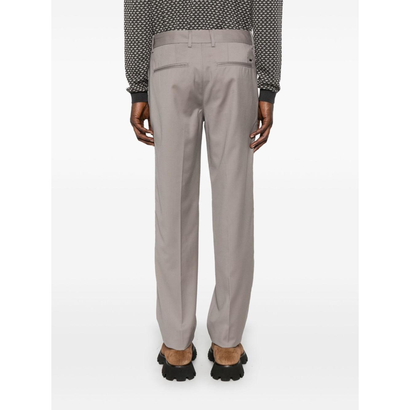 Emporio Armani Trousers Dove Grey Trousers Emporio Armani White Smoke