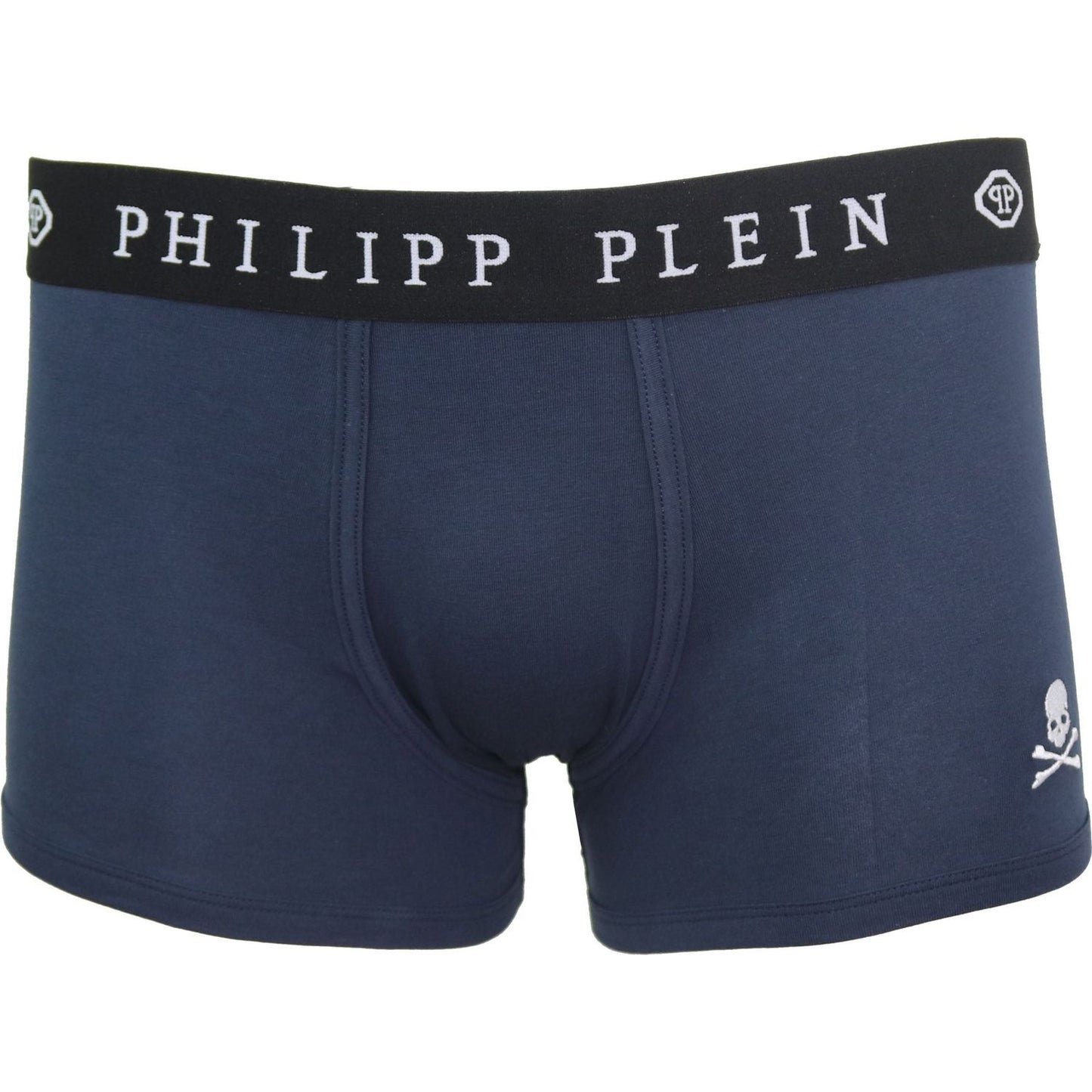 Philipp Plein Blue Cotton Men Boxer Philipp Plein Dark Slate Gray