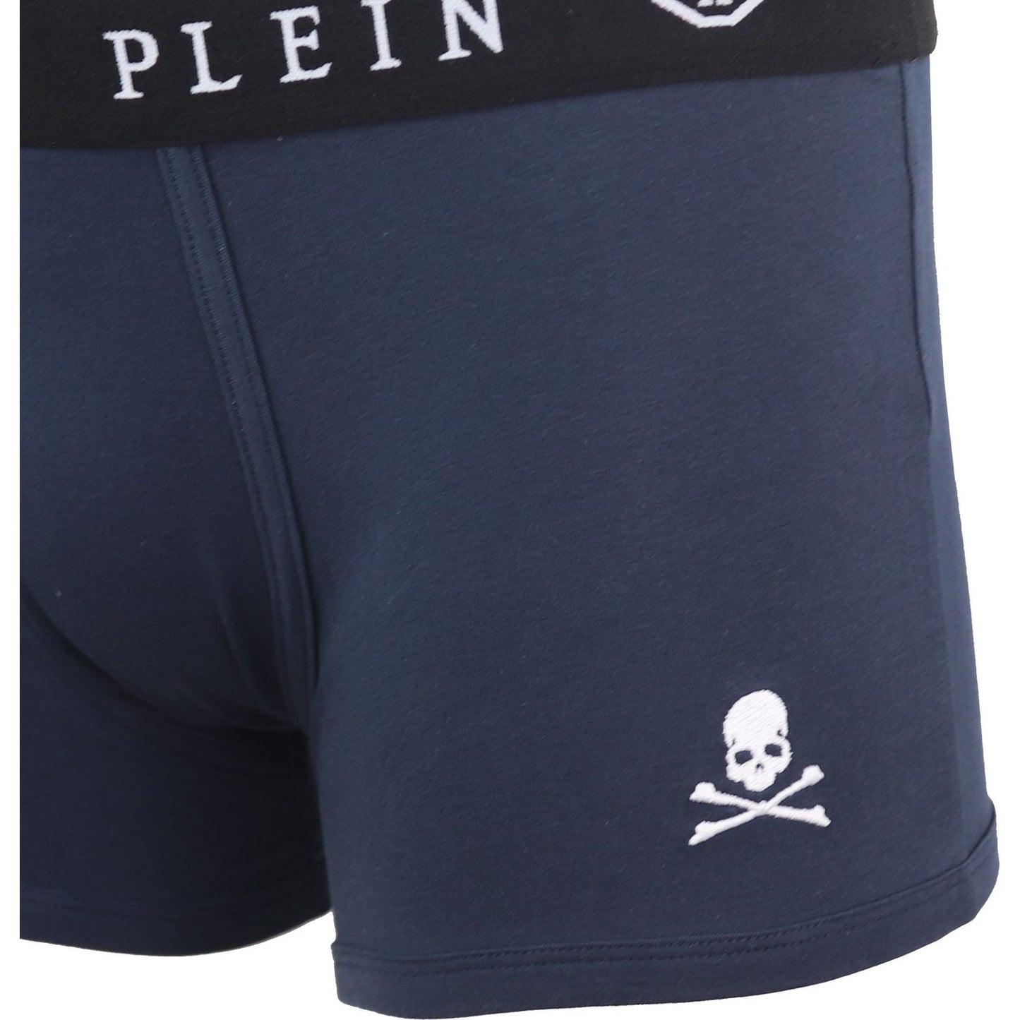 Philipp Plein Blue Cotton Men Boxer Philipp Plein Dark Slate Gray