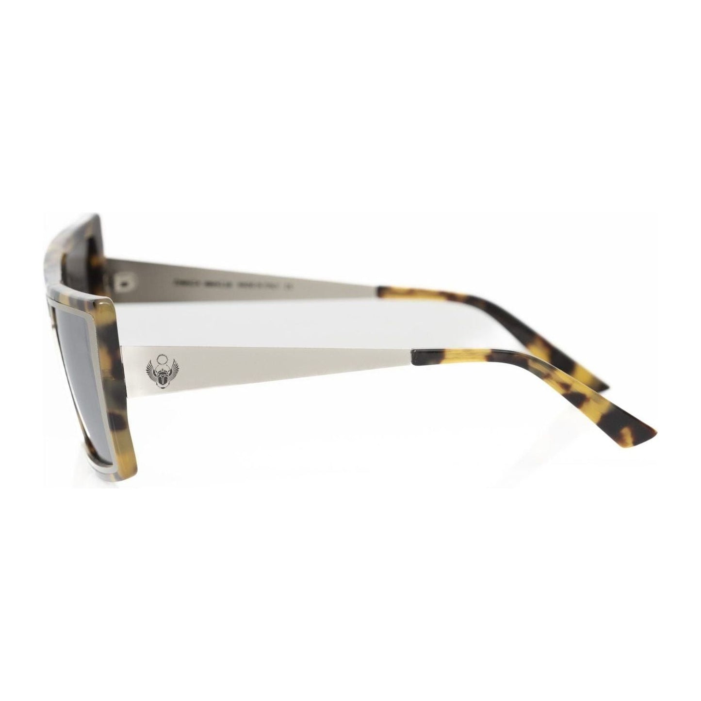 Frankie Morello Black Acetate Women's Sunglass Frankie Morello Light Gray