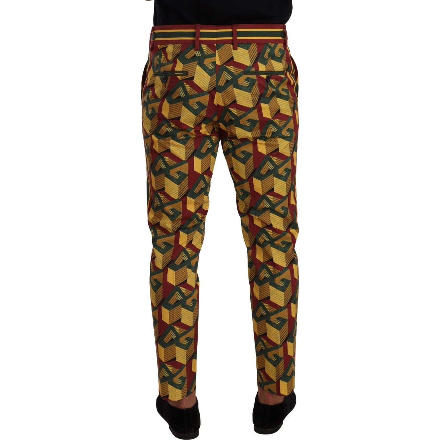 Dolce & Gabbana Elegant Multicolor Tapered Pants for Men Dolce & Gabbana Dark Slate Gray