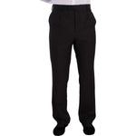 Domenico Tagliente Elegant Dark Grey Two-Piece Suit Domenico Tagliente Black